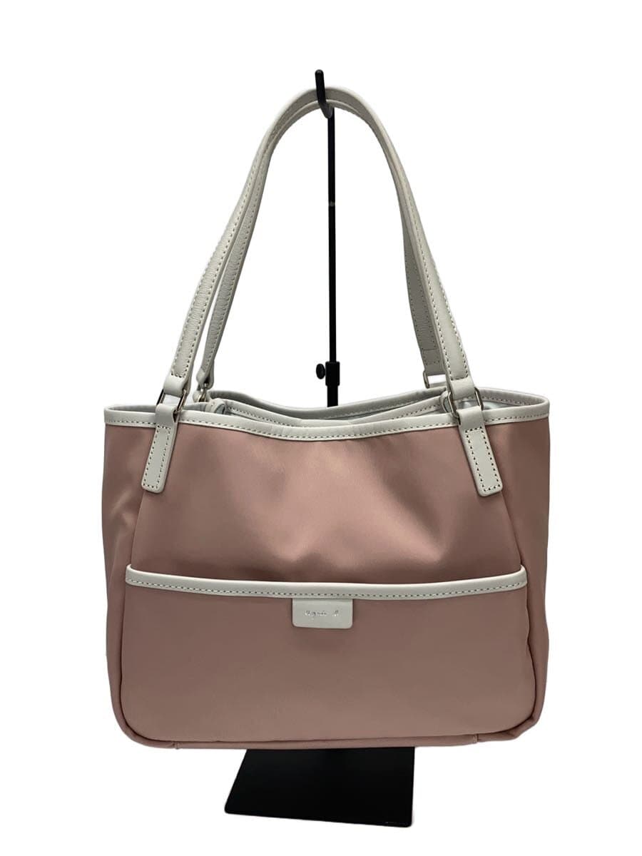 agnes b. Tote Bag Nylon PNK