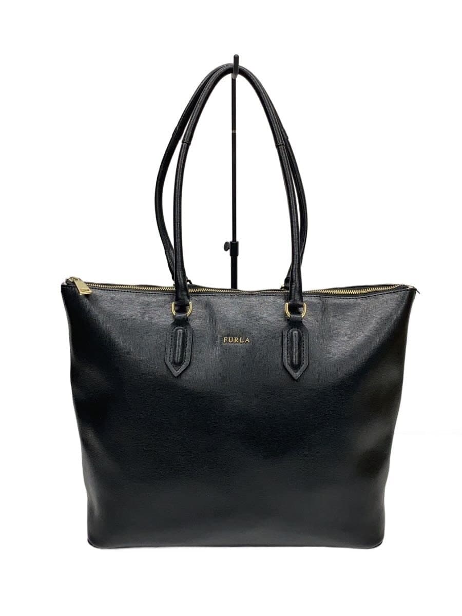 FURLA Handbag Leather BLK