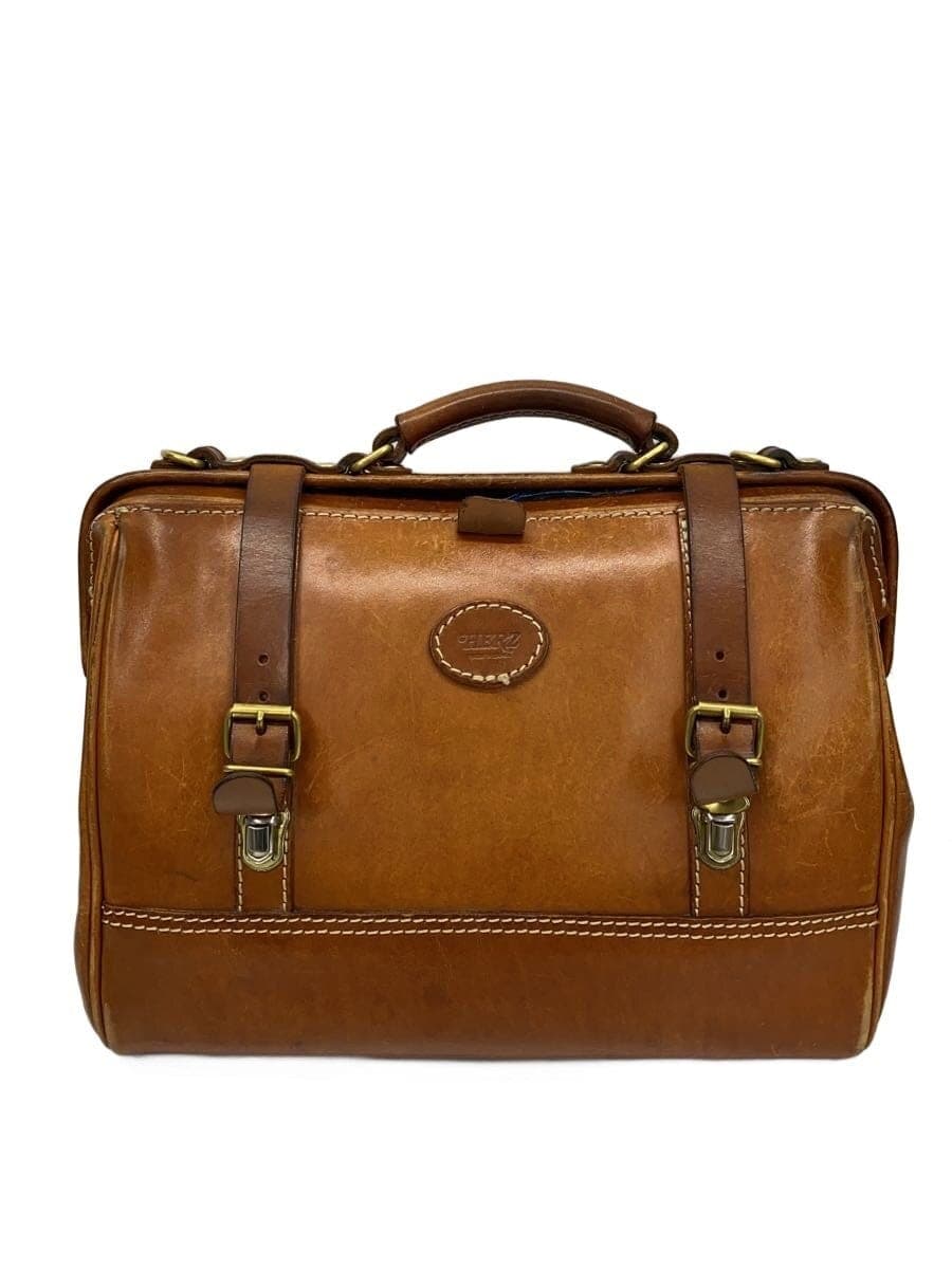 HERZ Boston Bag Leather BRW Plain
