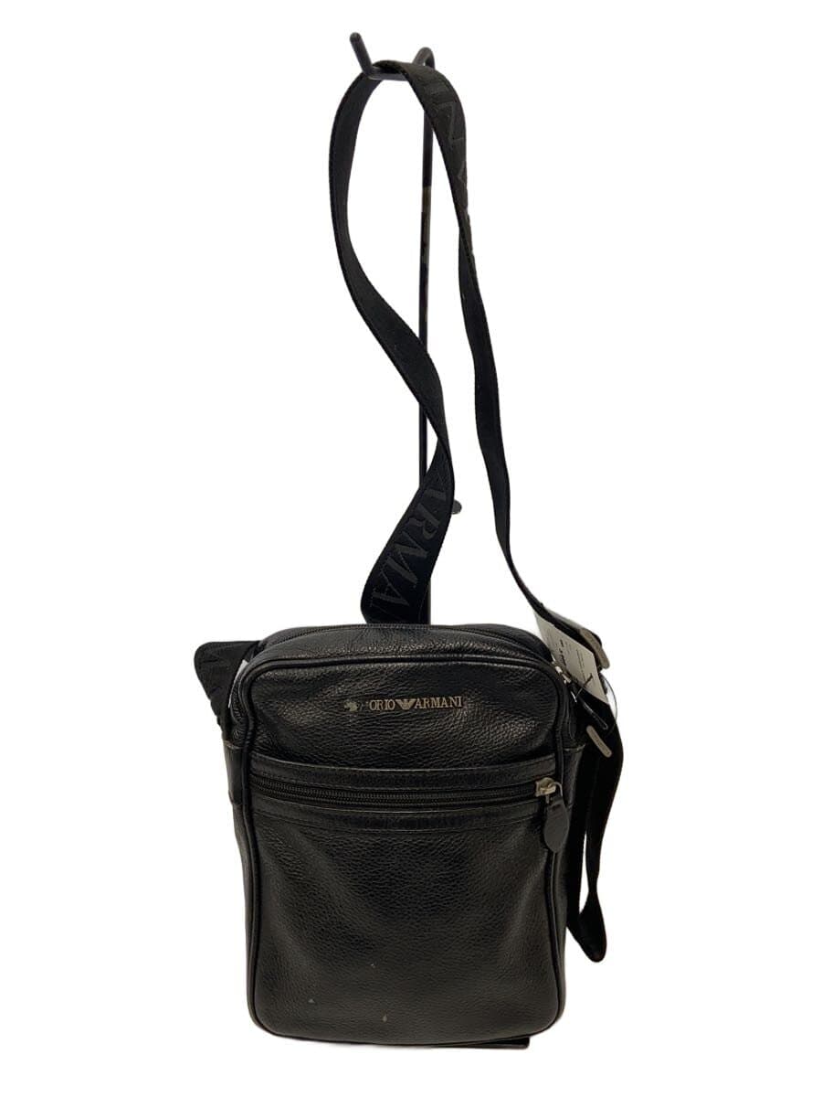 EMPORIO ARMANI Shoulder Bag Leather BLK