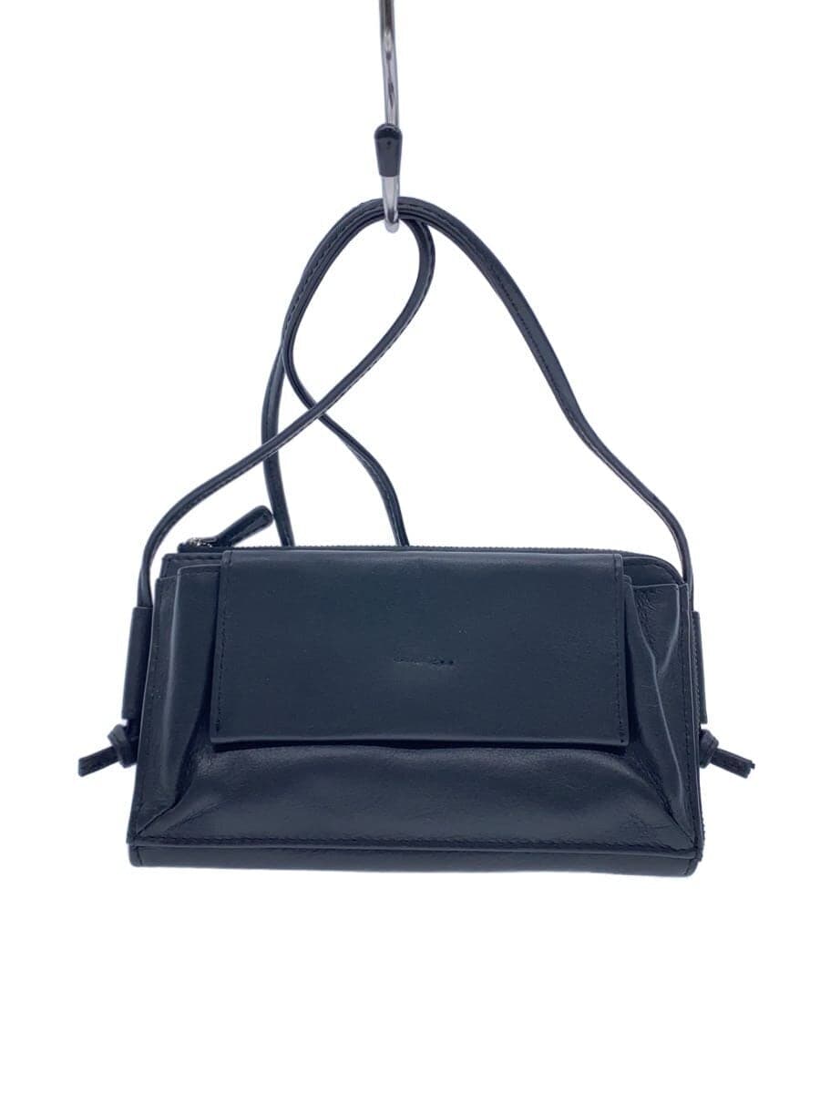 ear PAPILLONNER Shoulder Bag Leather BLK