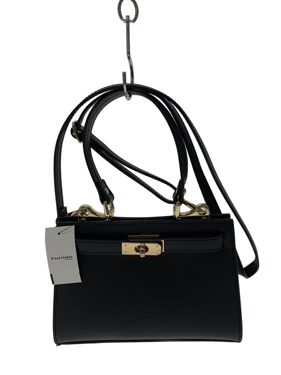 AULENTTI tote bag leather black plain