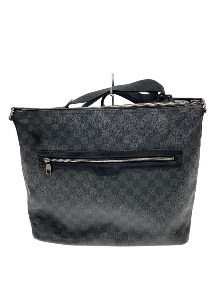 LOUIS VUITTON 1) Mick MM Damier Graphite PVC BLK N41106