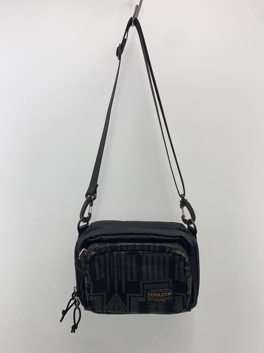 PENDLETON Shoulder Bag Nylon BLK All Over Pattern