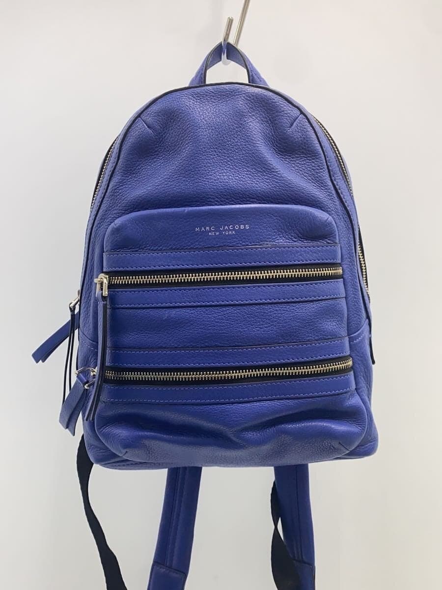 MARC JACOBS backpack cowhide BLU plain M0008134