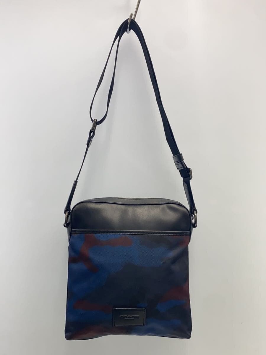 COACH Shoulder Bag Nylon Navy Camouflage