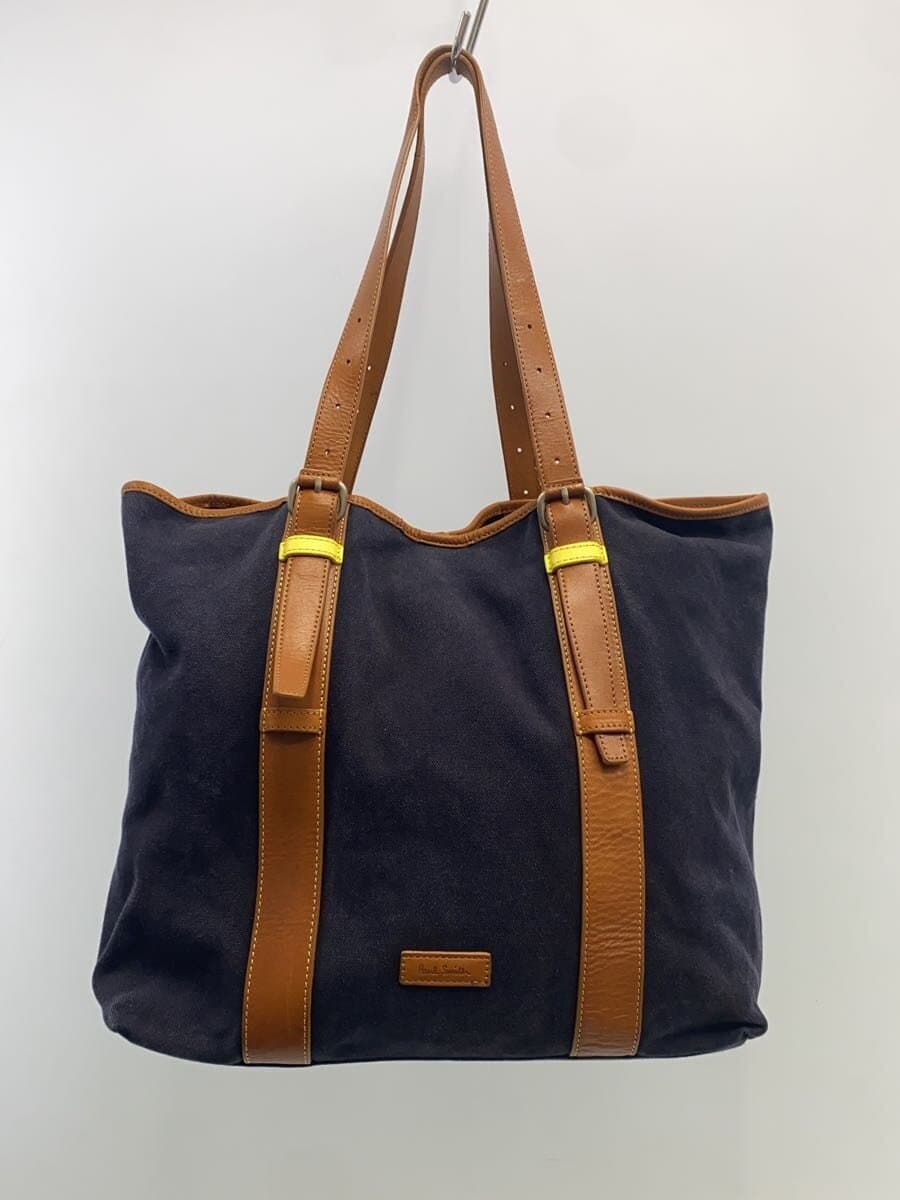 Paul Smith tote bag canvas navy plain