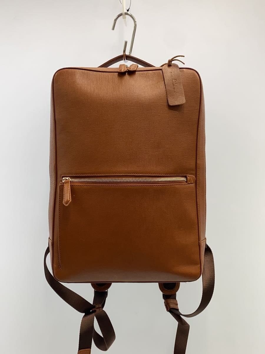 JOYA backpack leather BRW plain