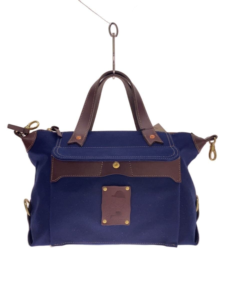 BEER BELLY Tote Bag Canvas NVY Shoulder Missing