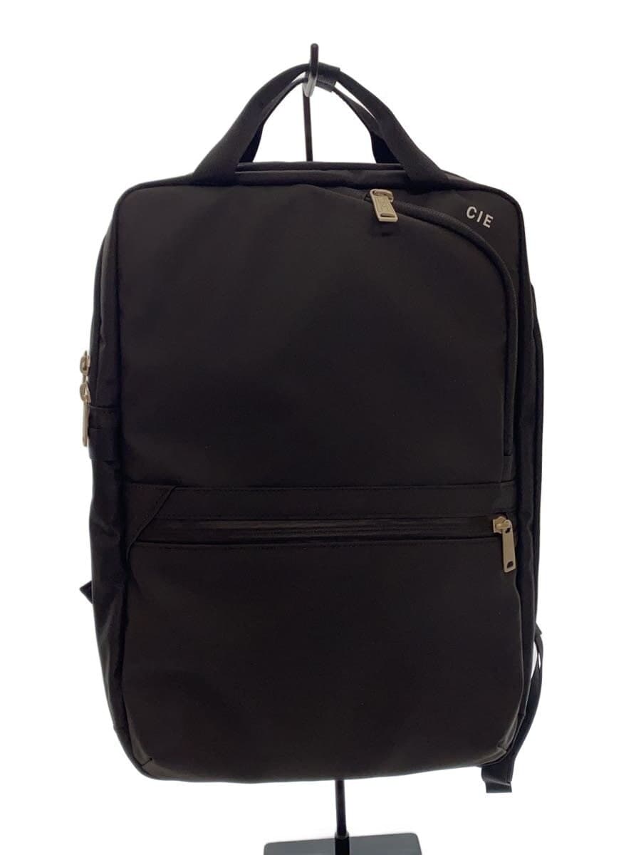 CIE Backpack Polyester Black Plain 021807