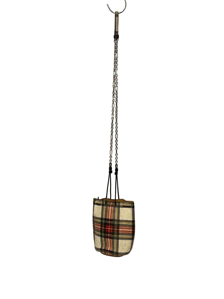 Maison Margiela Shoulder Bag Sheepskin Multicolor Check S56WG0113