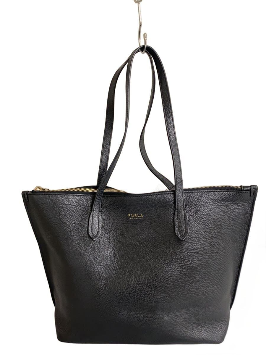 FURLA Tote Bag Leather BLK