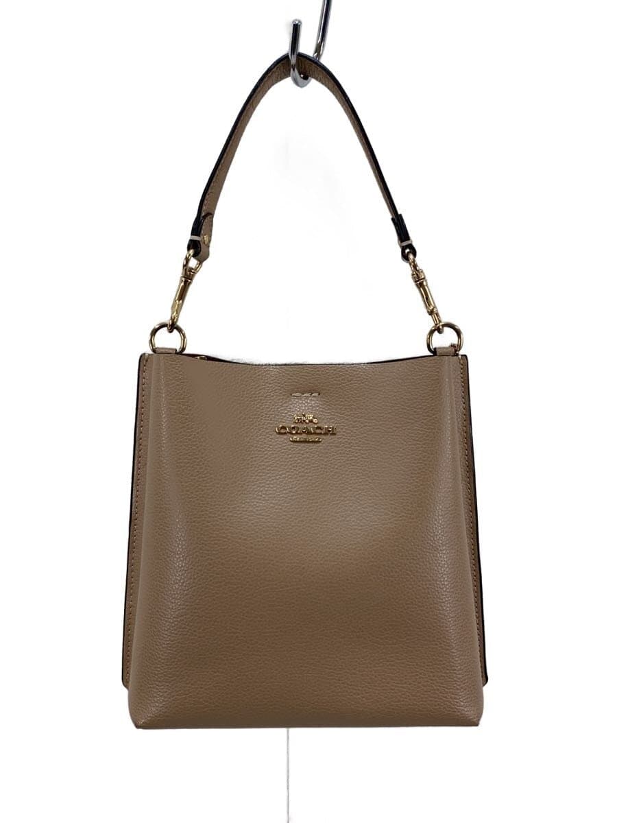 COACH Molly Bucket Bag 22 Leather BEG Solid