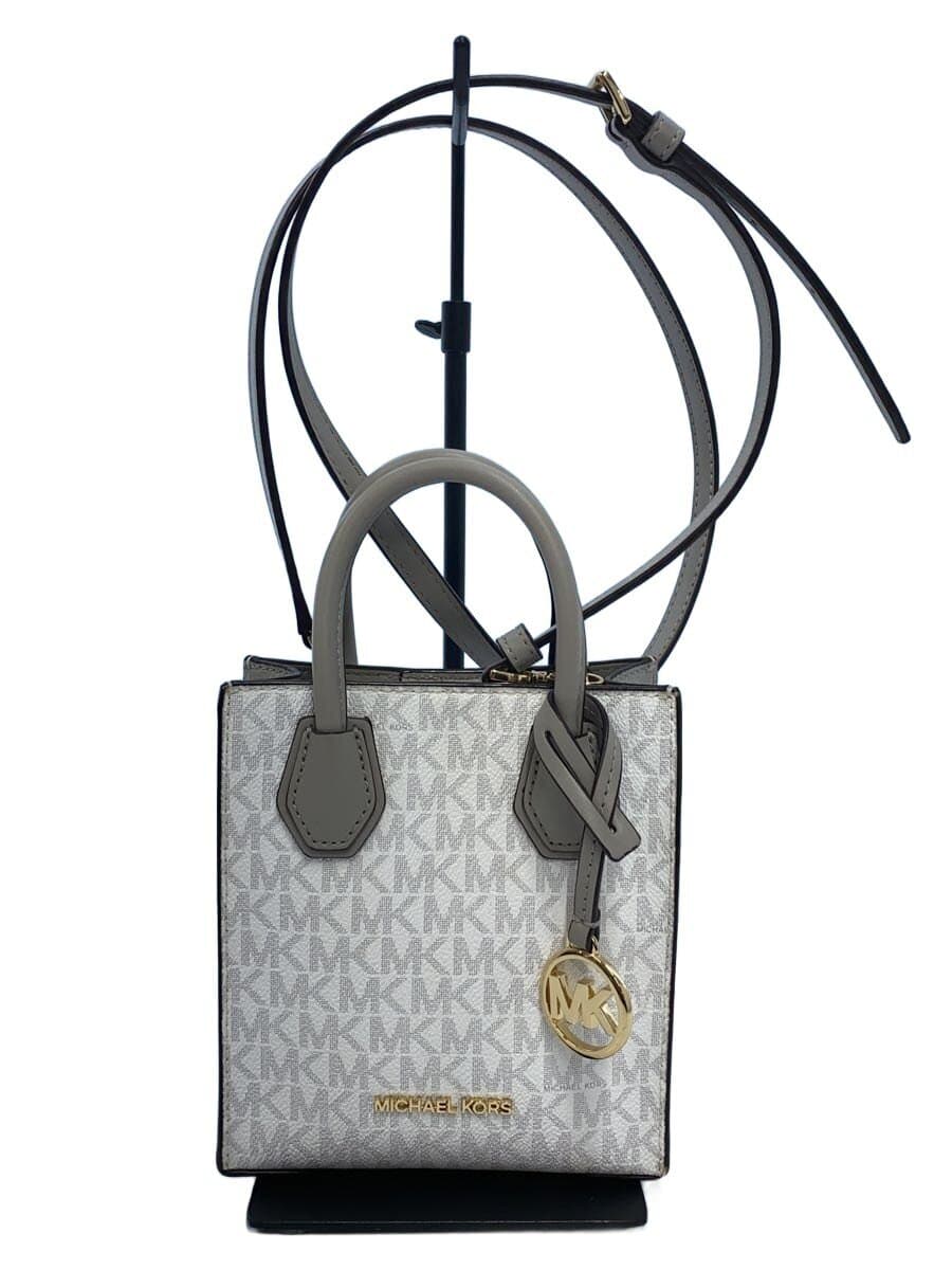 MICHAEL KORS Shoulder Bag PVC White All-over Print