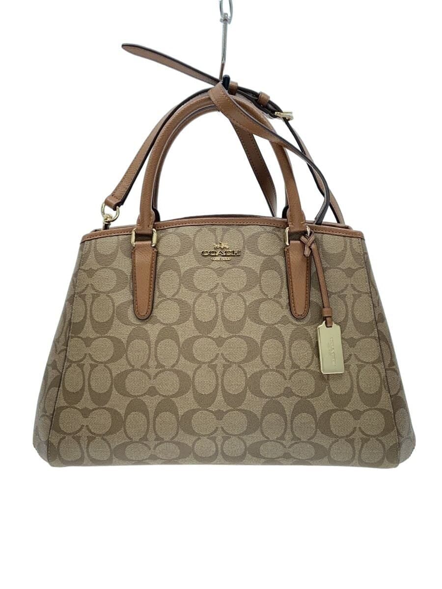 COACH Bag Leather BRW All Over Pattern