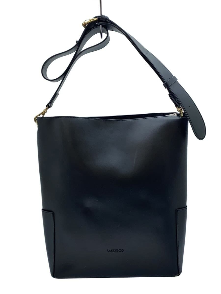 RANDEBOO Faux Leather Shoulder Bag PVC BLK Solid