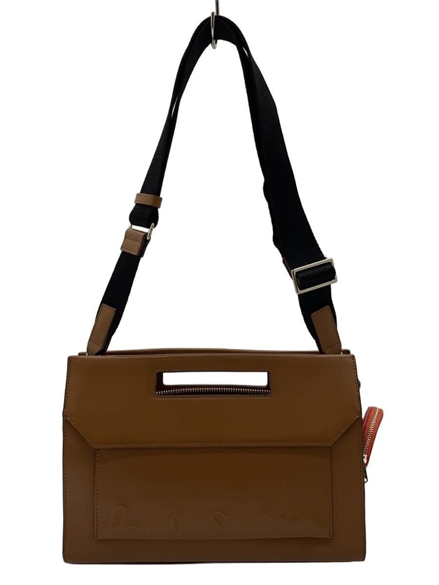 Paul Smith 2-Way Leather Boxy Shoulder Bag Leather BRW APU061 Shows signs of