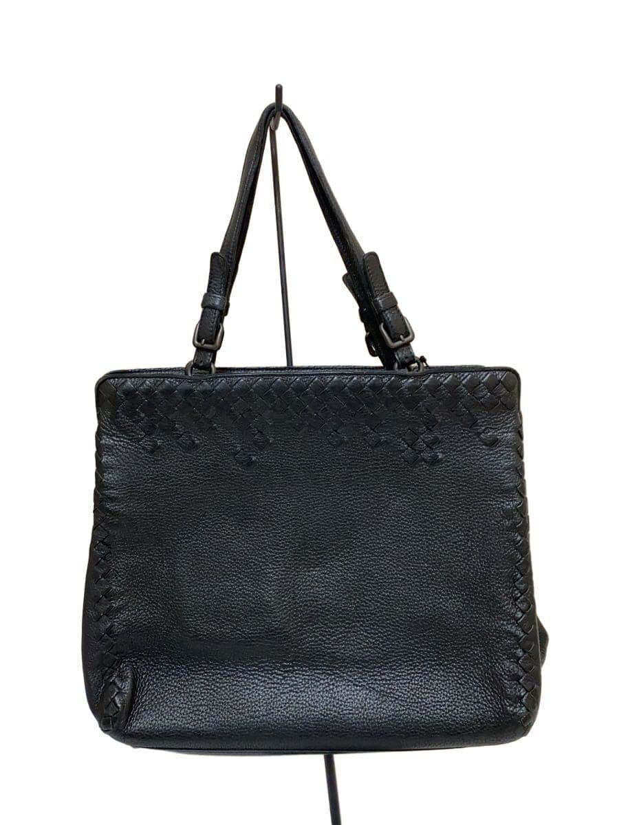 BOTTEGA VENETA Intrecciato Tote Bag Leather Black