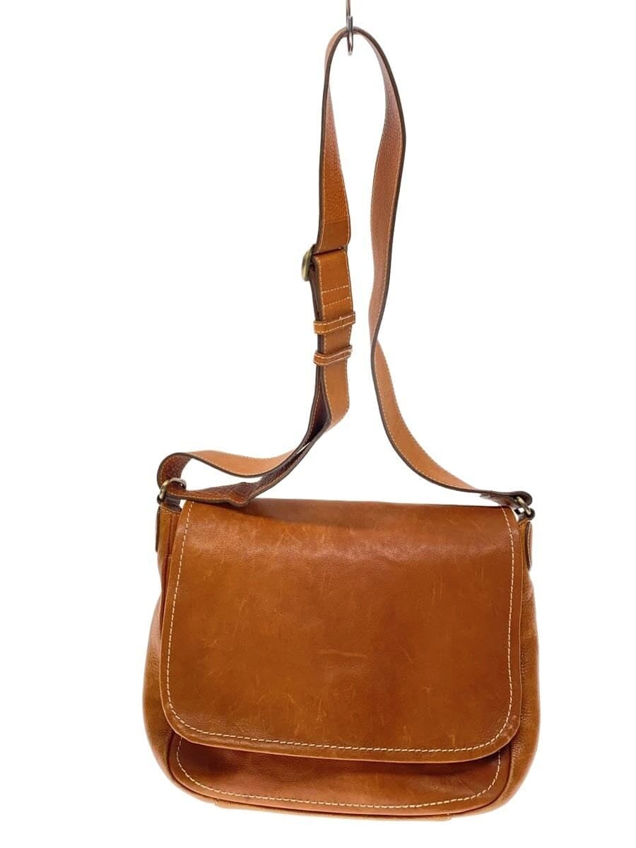 Tsuchiya Kaban Shoulder Bag Leather Brown