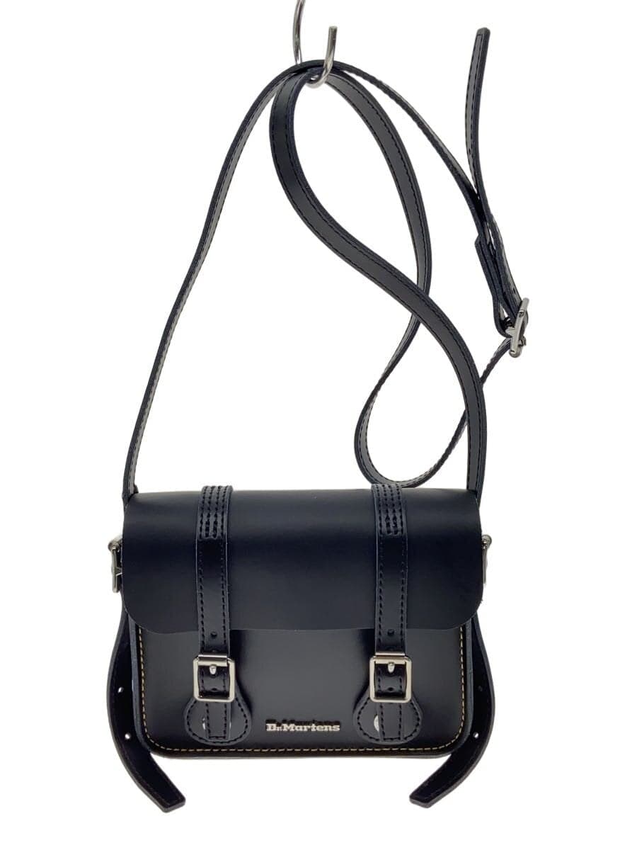 Dr. Martens shoulder bag leather black AB098001 7-inch satchel bag