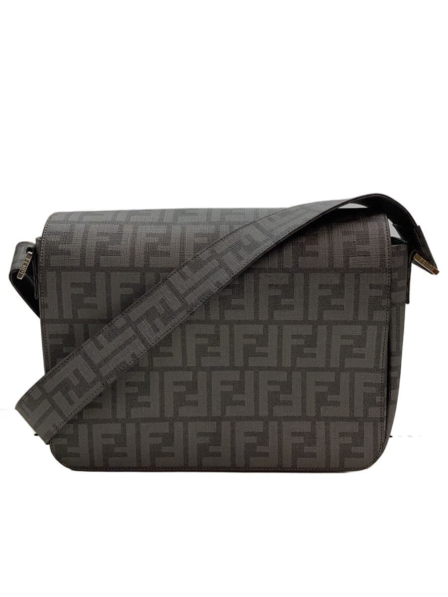 FENDI Shoulder Bag GRY All Over Pattern 7VA258-UZD
