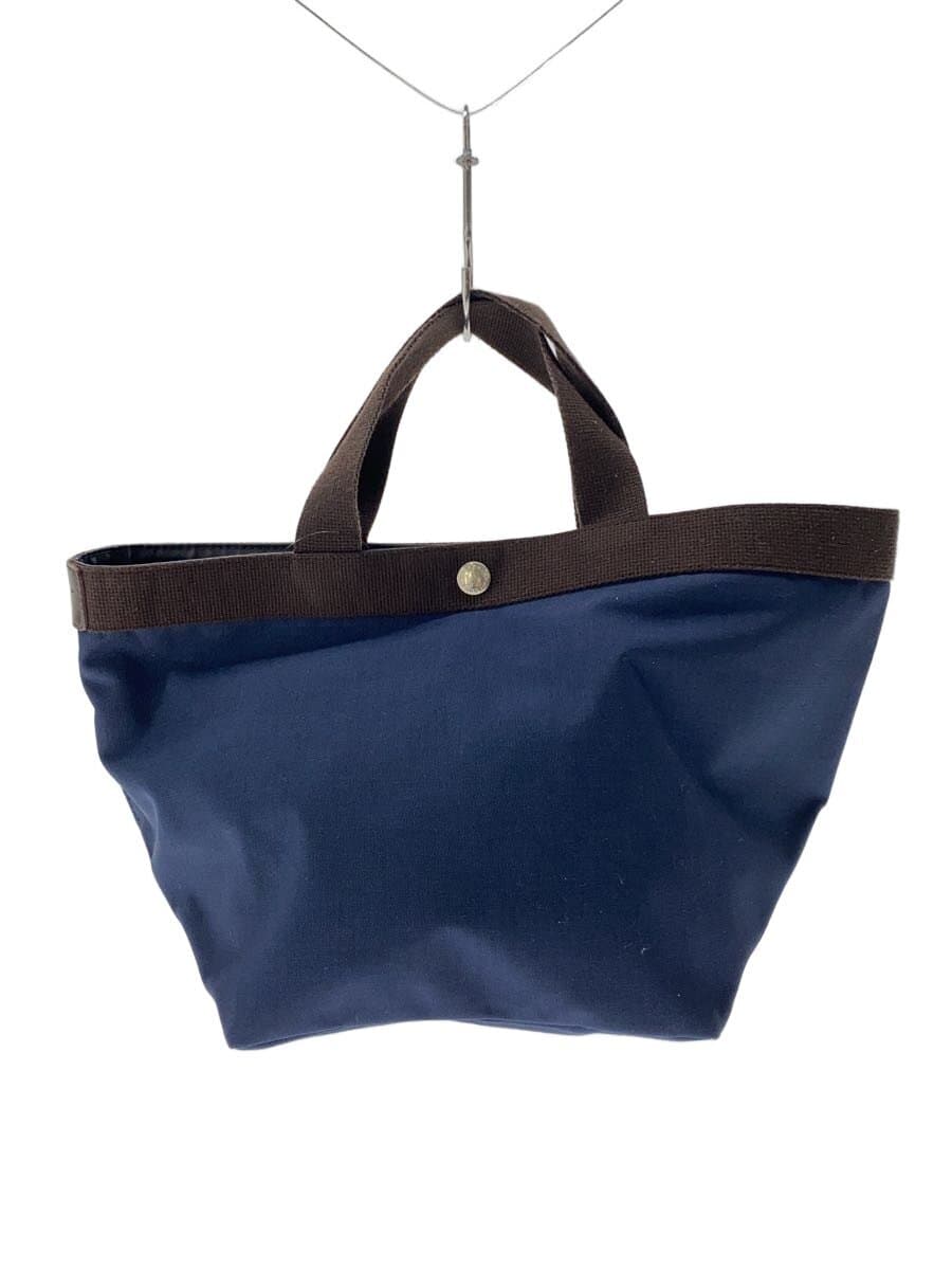Herve Chapelier Tote Bag NVY Solid 704c Square Tote M Hand-held