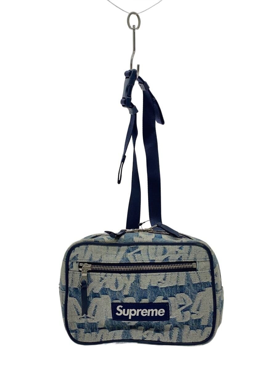 Supreme22SS fat tip jacquard denim sling bag Denim Indigo
