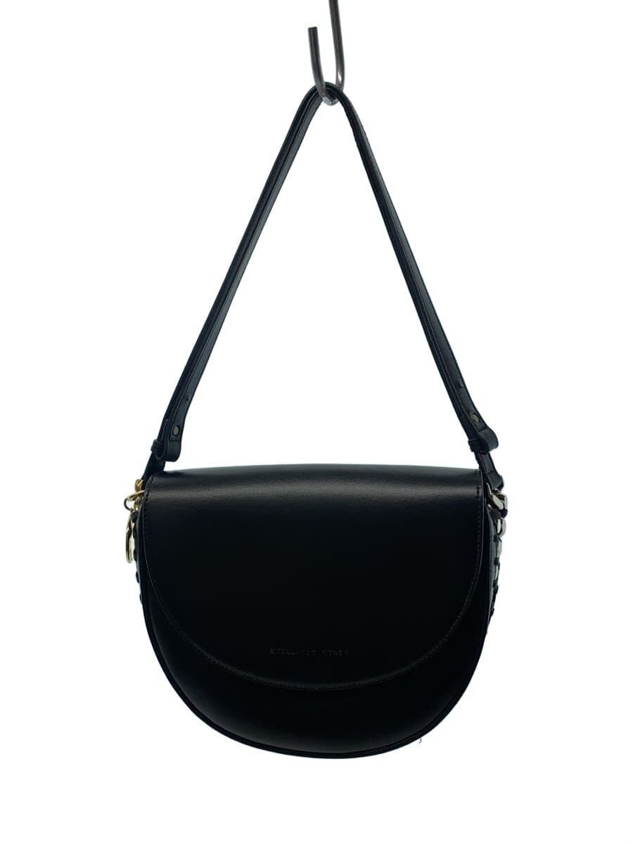 STELLA Mc CARTNEY Shoulder Bag Leather BLK 7B0006 W8839