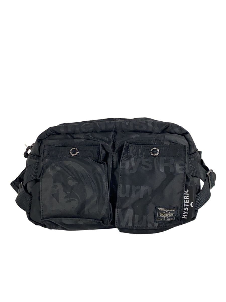PORTER x HYSTERIC GLAMOUR Waist Bag Black All Over Pattern