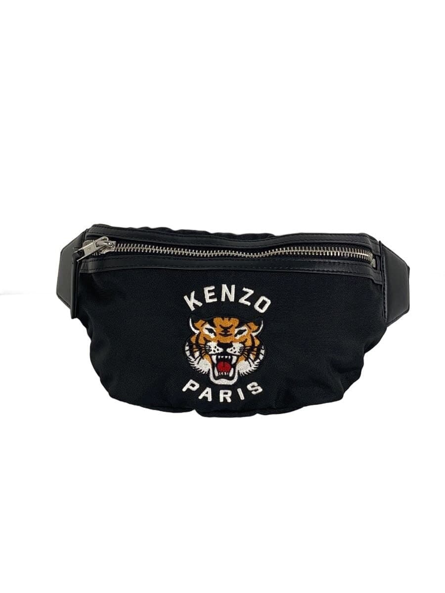 KENZOVarsity Embroidered Belt Bag Polyester Black FE65SA607F27