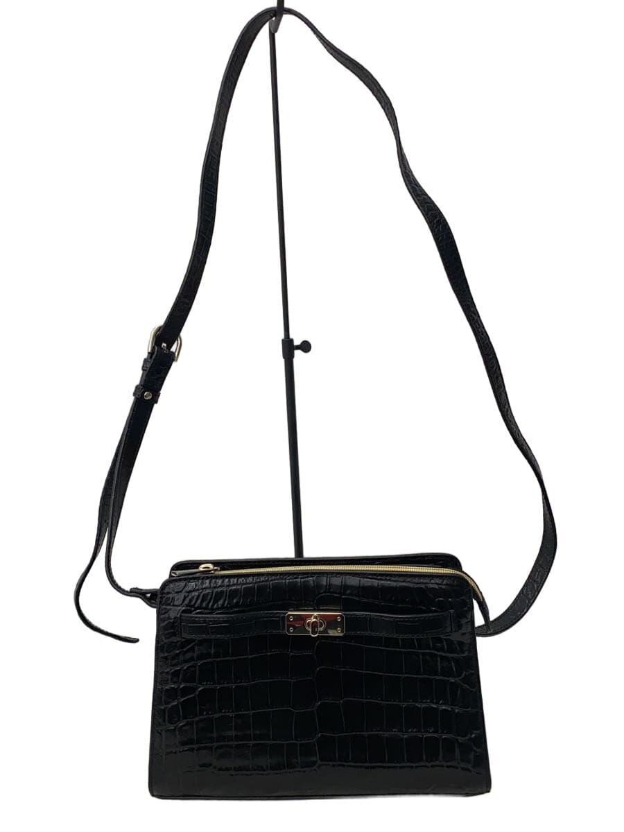 Modaprincipe Shoulder Bag Leather BLK Solid