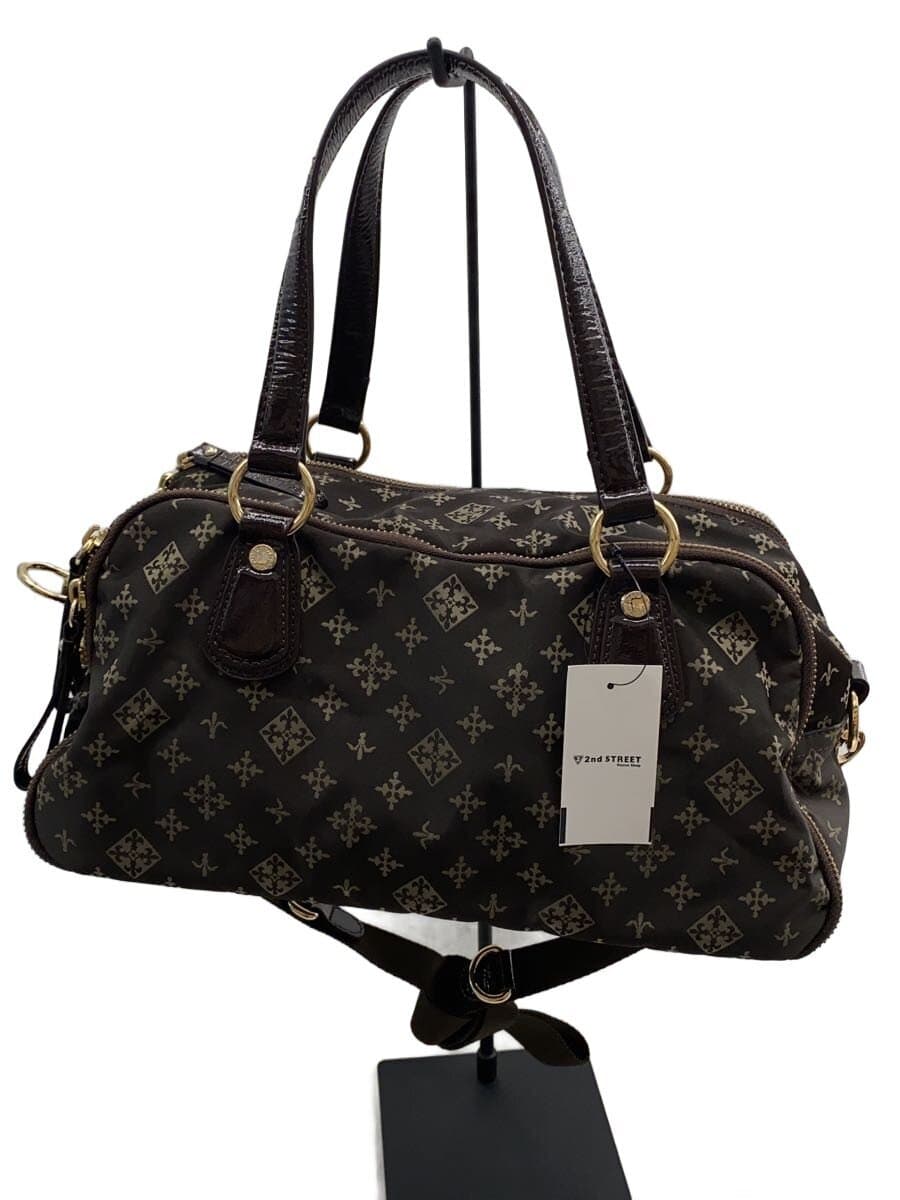 russet Handbag BRW All Over Pattern