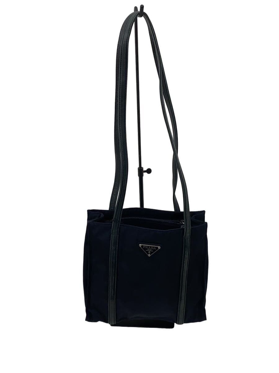 PRADA Tote Bag Nylon NVY Solid