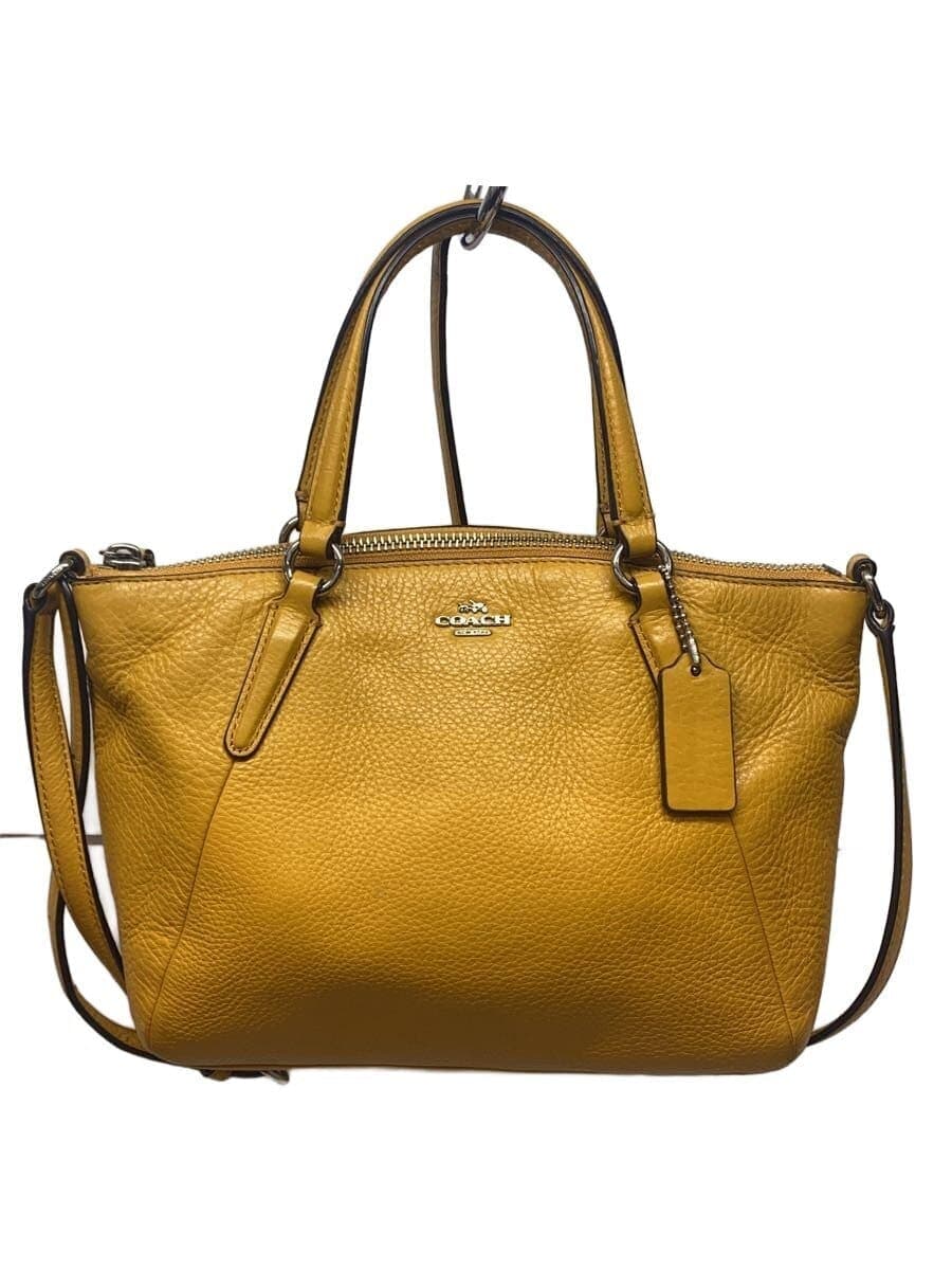 COACH Handbag_All Leather Leather YLW