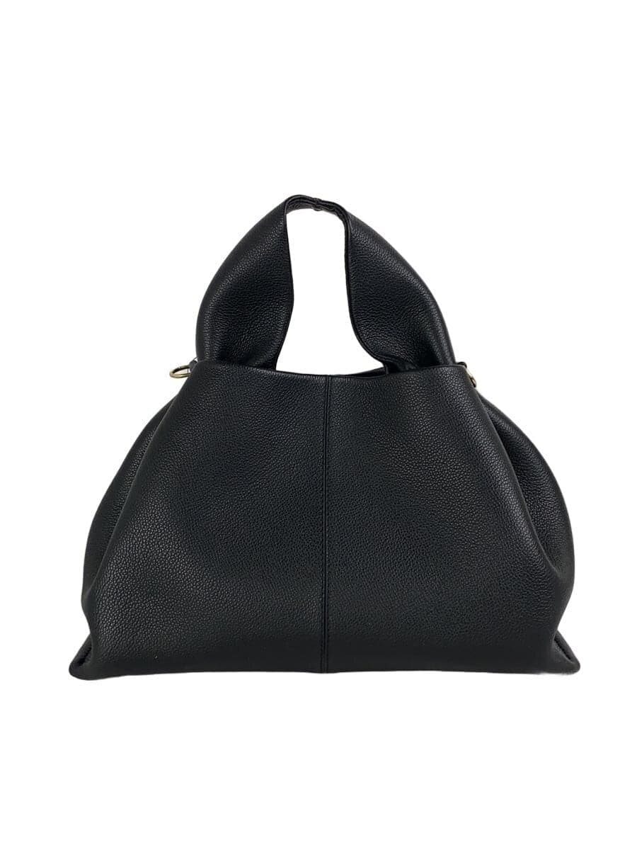 POLENE Handbag Leather Black Solid