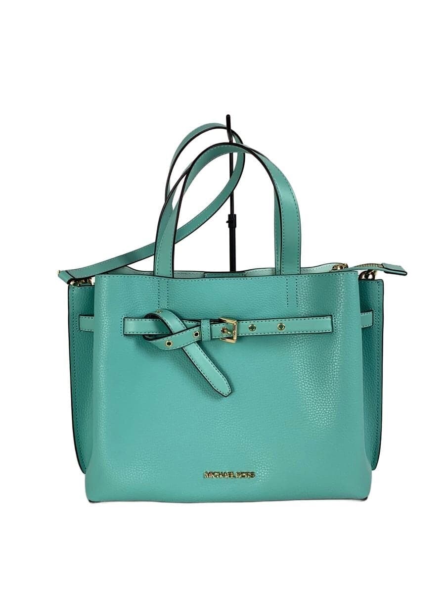 MICHAEL KORS2-Way Handbag Leather Blue NB-2201