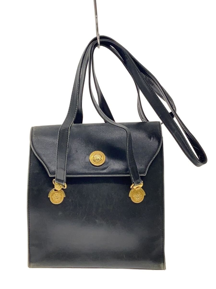 GIANNI VERSACE Shoulder Bag -- BLK Condition: As-Is Sun Motif