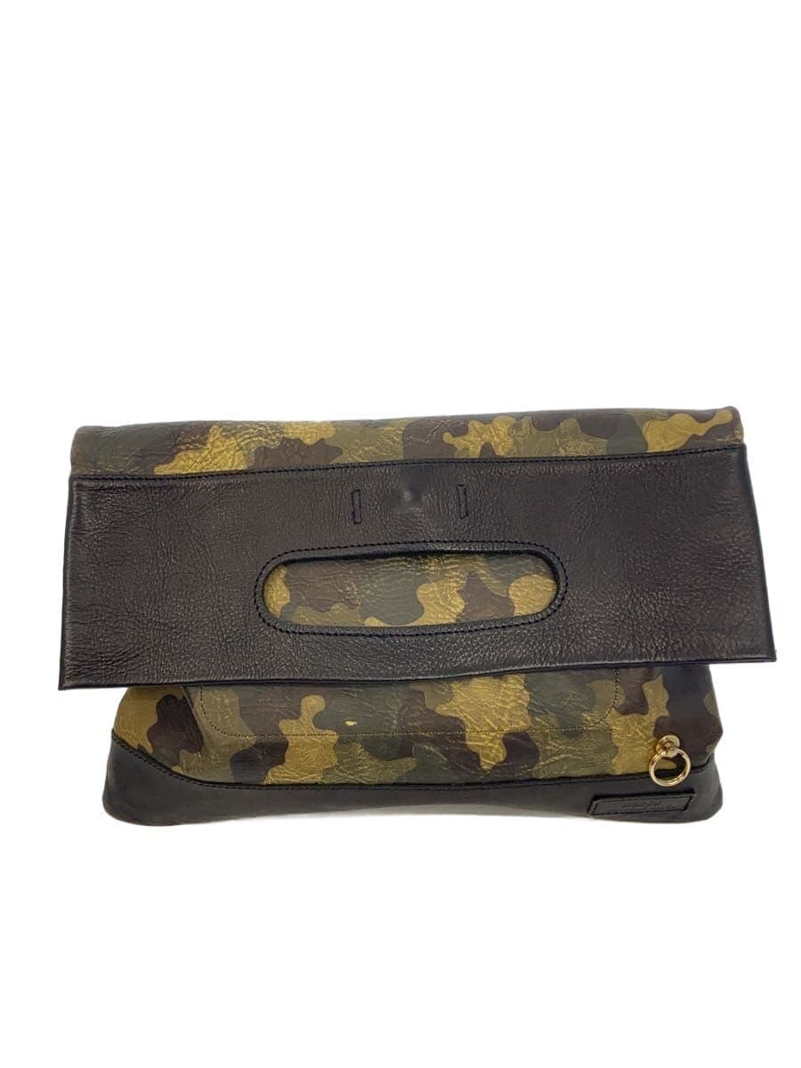 marka Clutch Bag Leather GRN Camouflage
