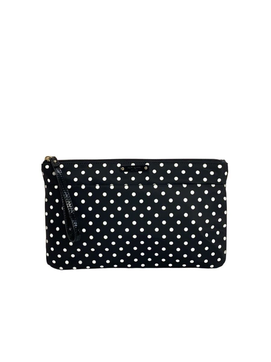 kate spade new york Clutch Bag Pouch Nylon BLK Dot
