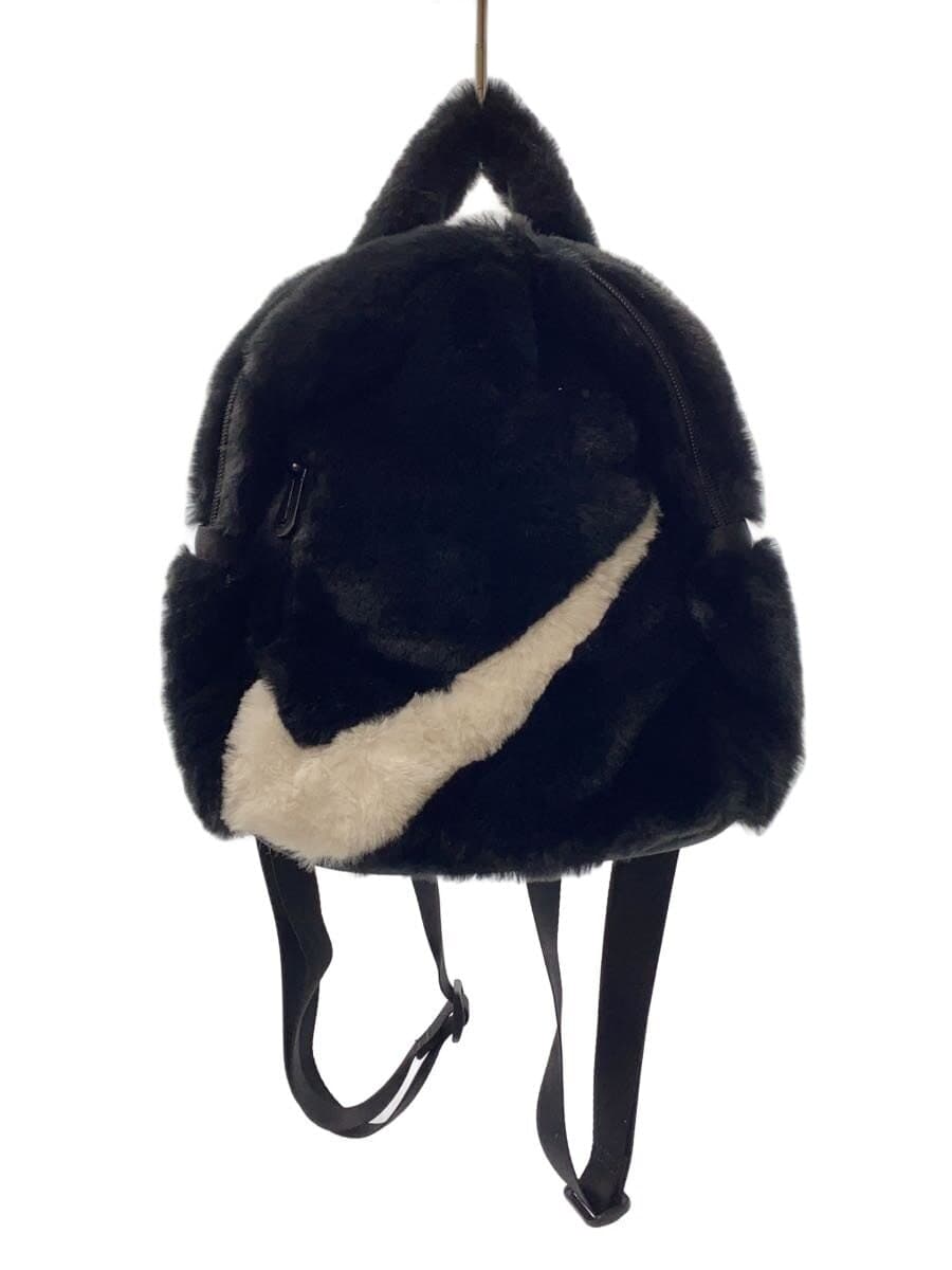 NIKE Backpack Faux Fur BLK Solid
