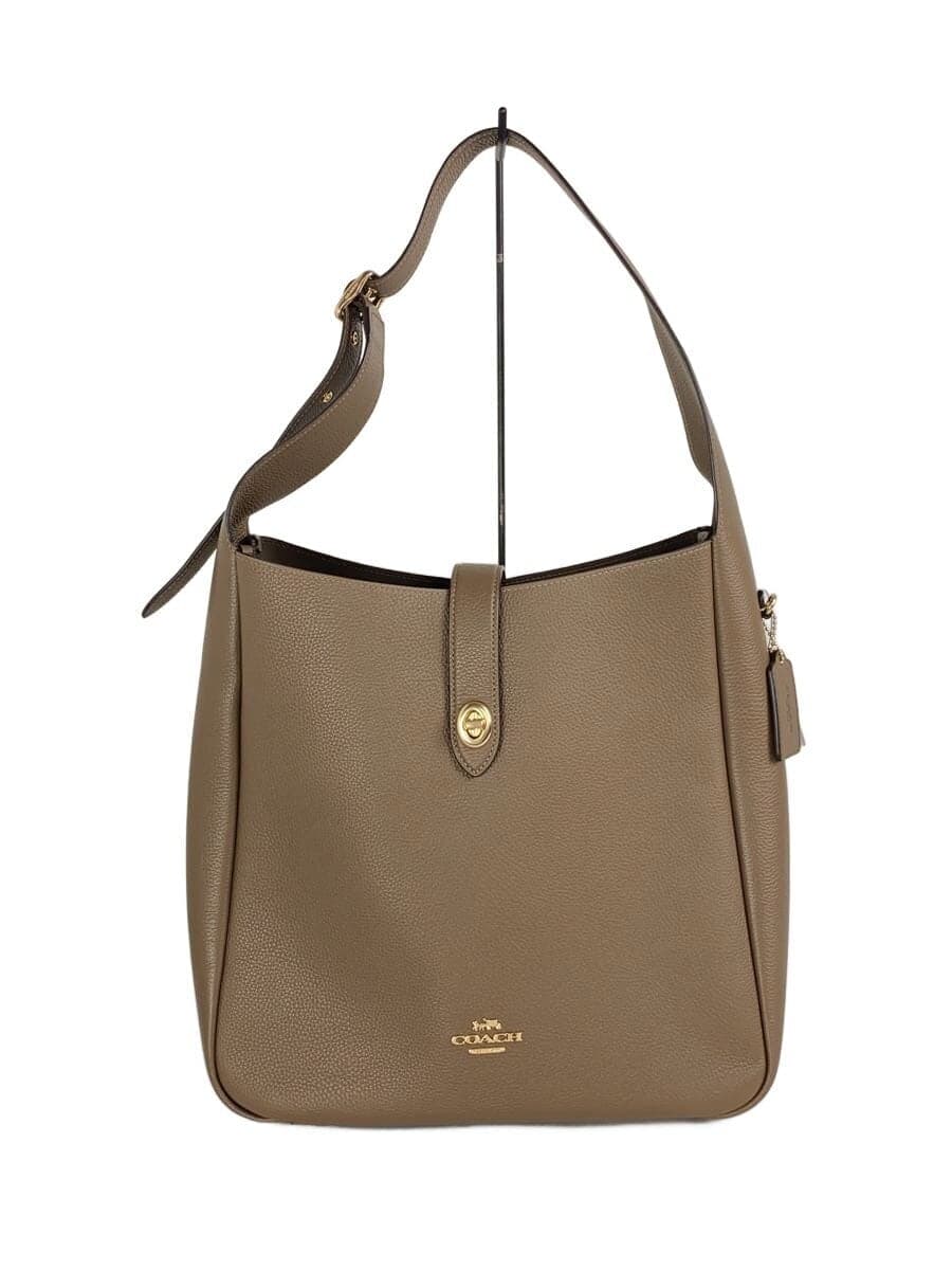 COACH Hadley Large Shoulder Bag Leather Brown CCD65