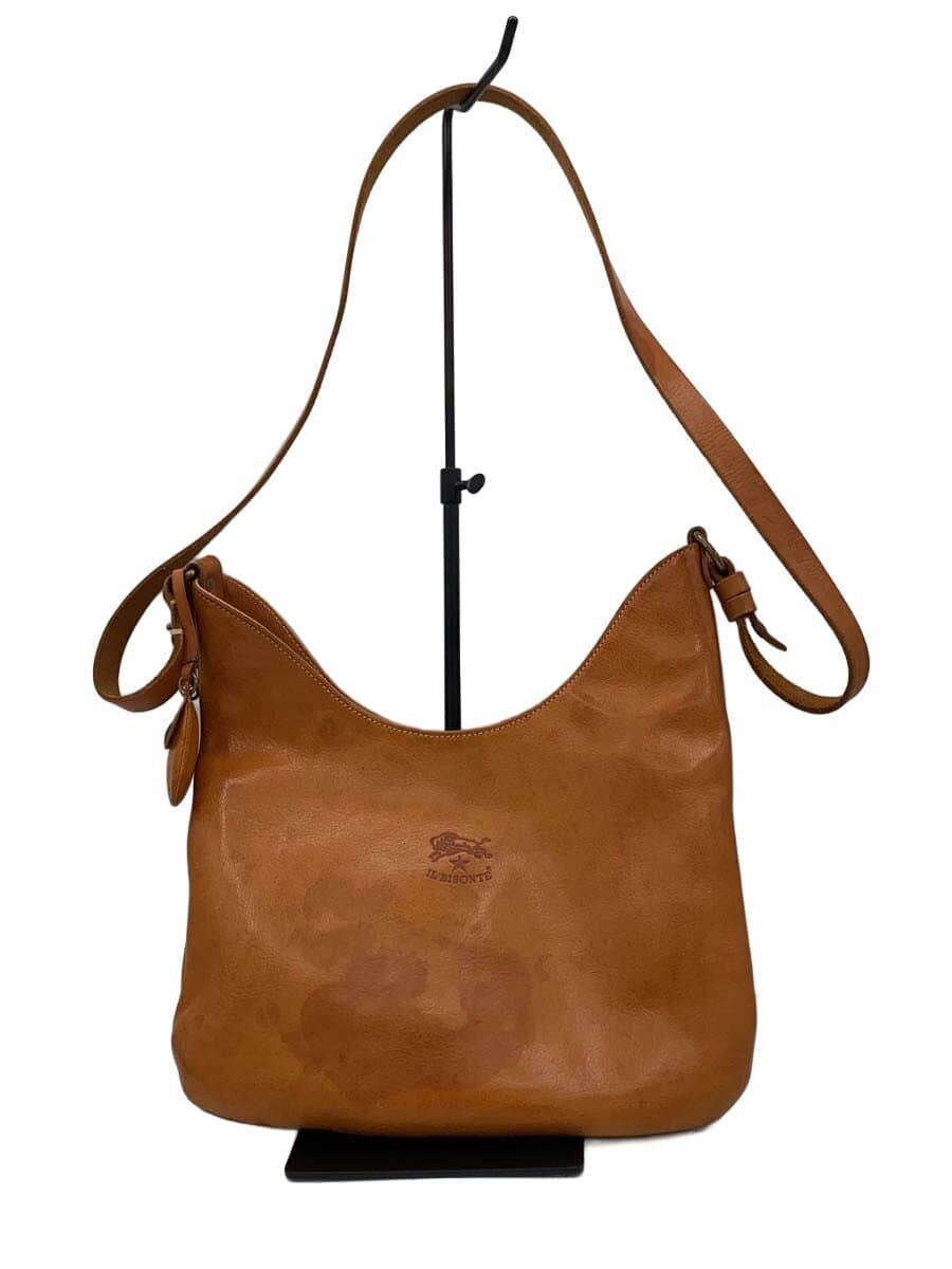 IL BISONTE Shoulder Bag Cowhide BRW Solid 5472300111