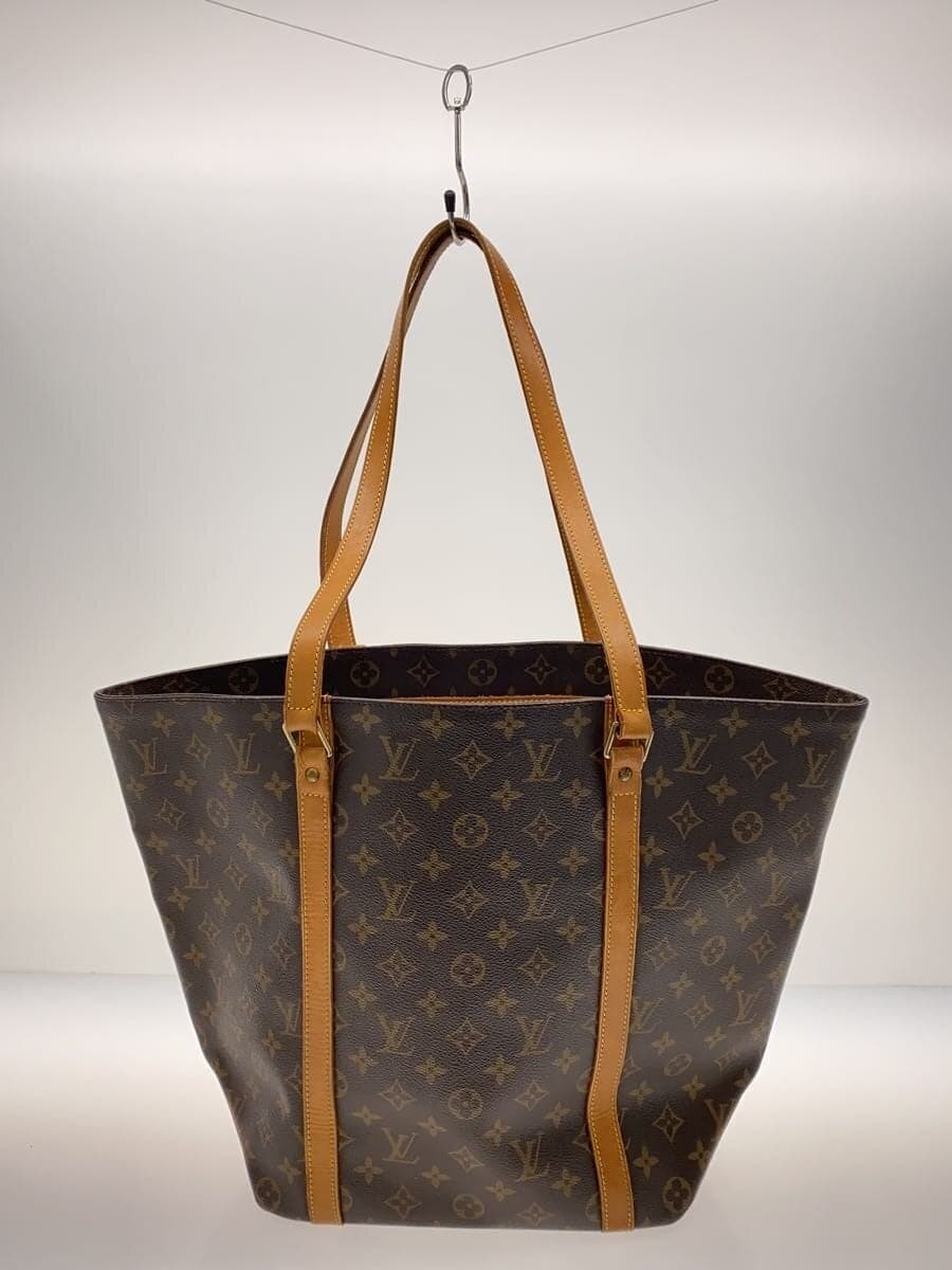 LOUIS VUITTON Sack Shopper ping_Monogram Canvas PVC BRW All Over Pattern