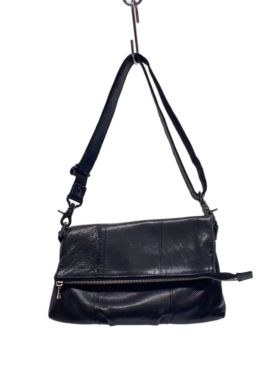 DECADE Shoulder Bag Leather BLK Solid