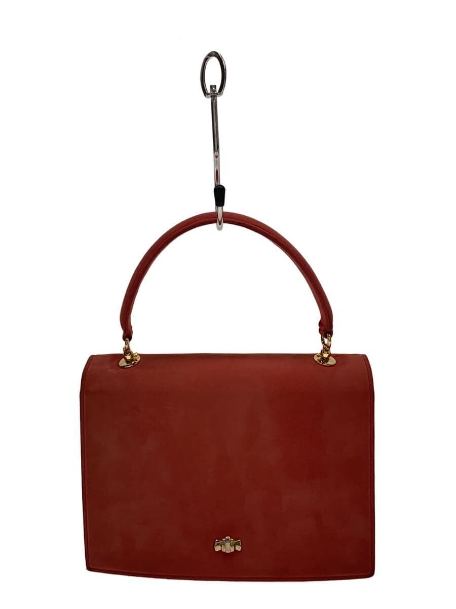 TIFFANY&Co. Chain Shoulder 2-Way Shoulder Bag Suede RED