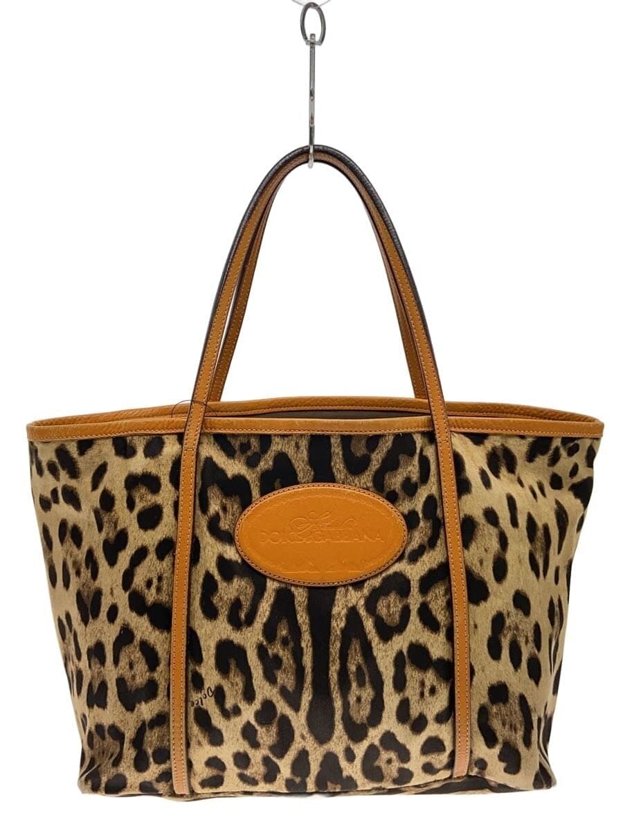 DOLCE&GABBANA tote bag canvas CML leopard