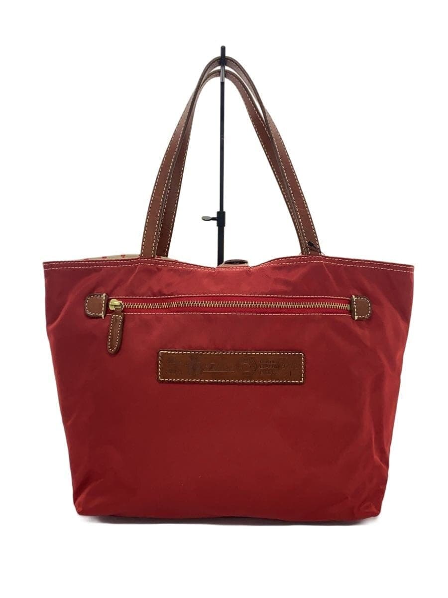 Felisi Tote Bag Reversible Red x Beige Dot 9723
