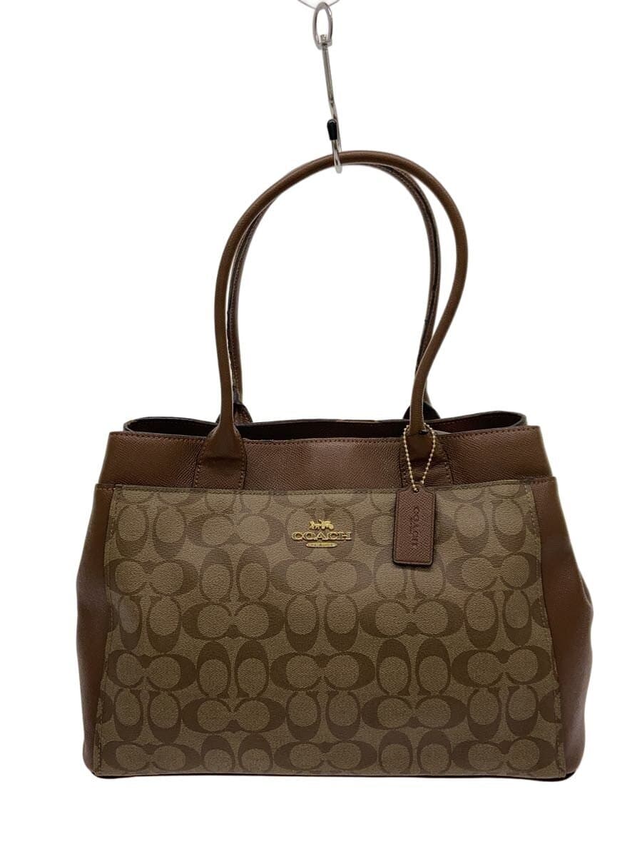 COACH Shoulder Bag_Signature BRW All Over Pattern
