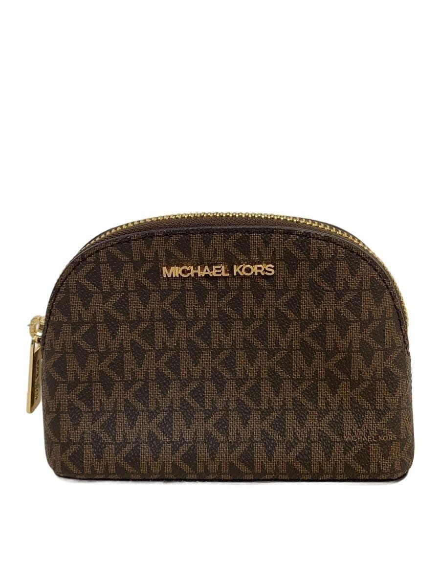 MICHAEL KORS Pouch -- BRW All-over pattern AV-2306