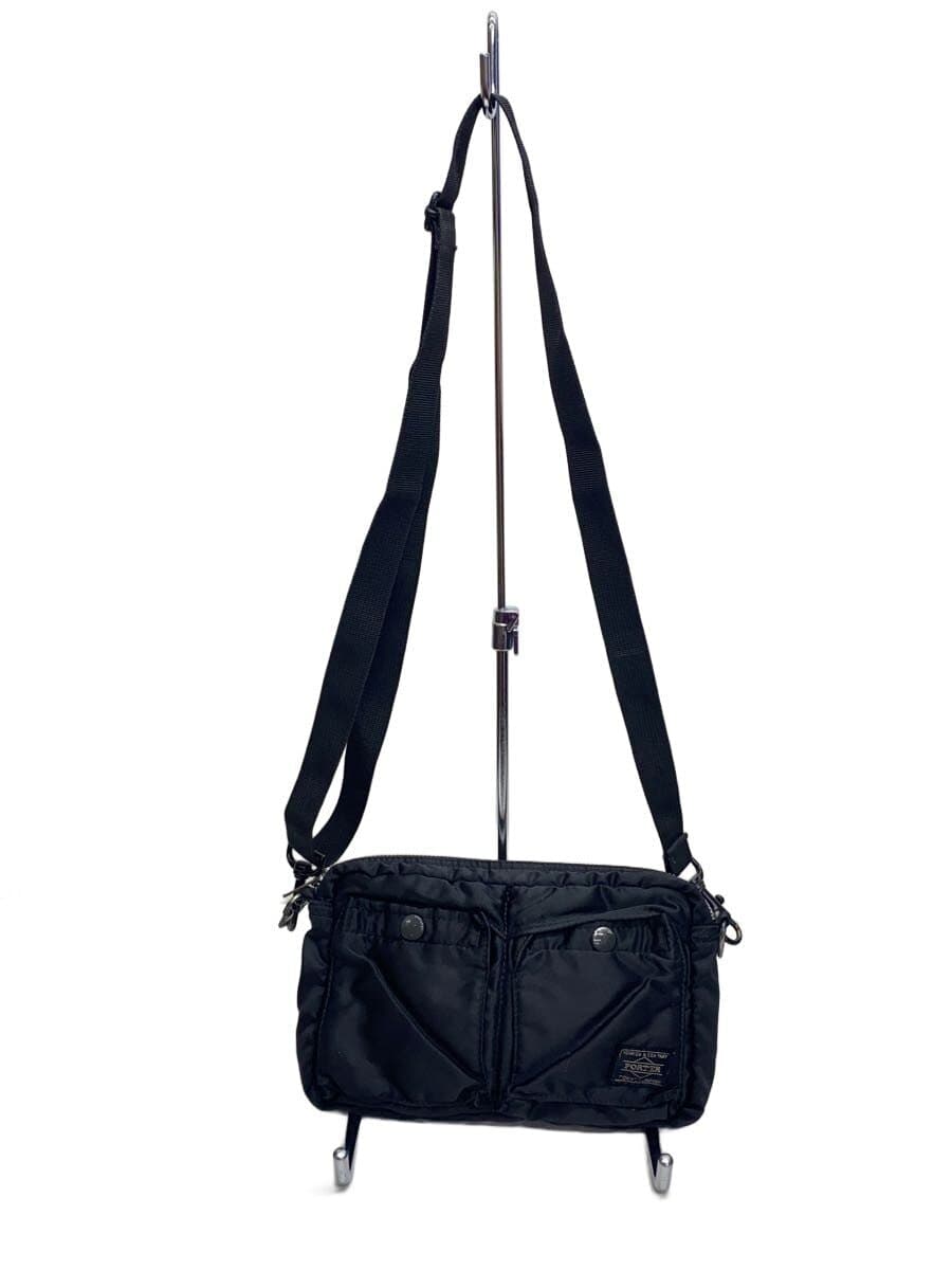 PORTER shoulder bag nylon BLK plain